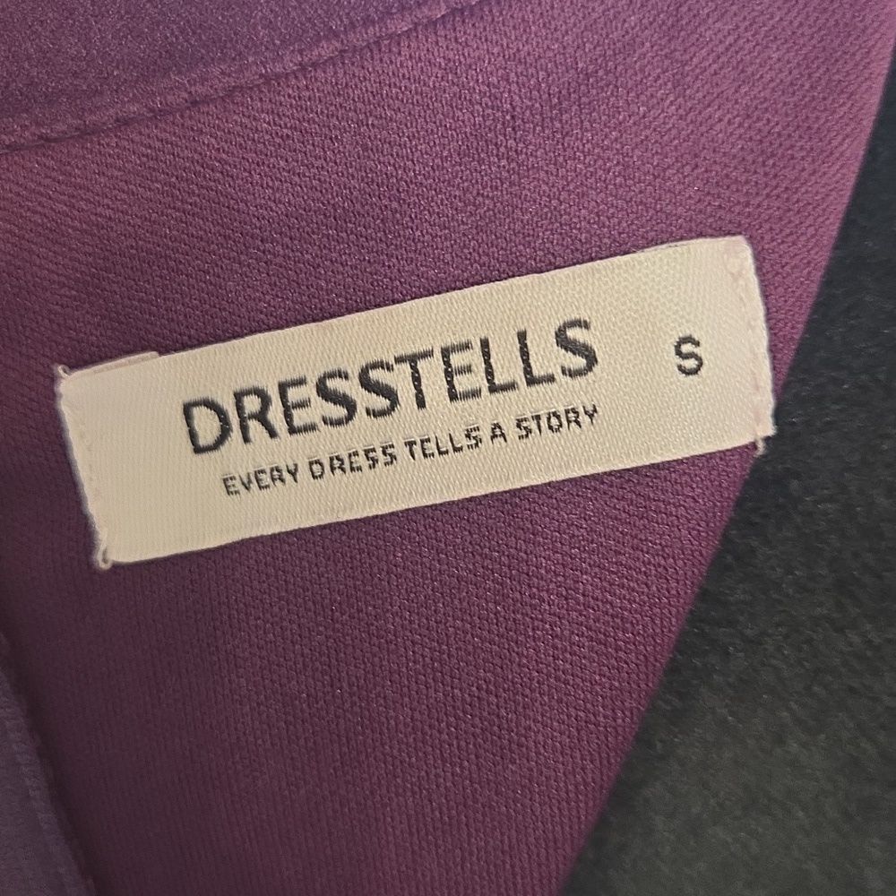 Elegant Purple Cap Sleeve Dress NWOT - Picture 15 of 16